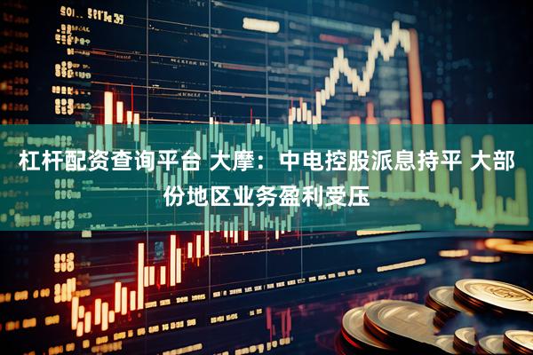 杠杆配资查询平台 大摩：中电控股派息持平 大部份地区业务盈利受压